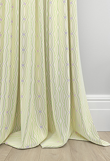 Opulent Scallop, Pistachio - Made To Measure Curtains